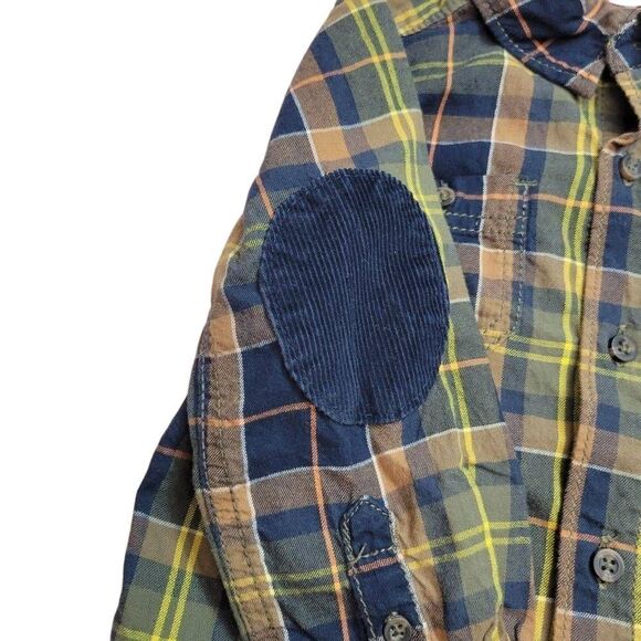 Carter's plaid buttondown shirt 24mo - Picture 3 of 4